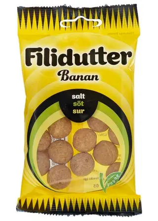 Produktfoto för konfekta 3 x Filidutter Lakrits Banan