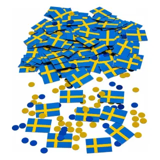 Produktfoto för Konfetti Sverigeflagga