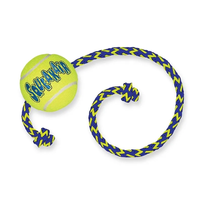 Bild 2 för KONG Airdog Squeaker Boll med Snöre