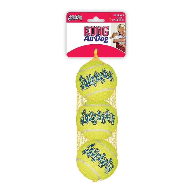 Bild 1 för KONG AirDog Squeaker Tennisbollar 3-pack (M)
