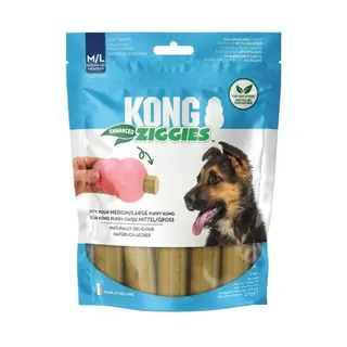 Produktfoto för KONG Puppy Ziggies Tuggpinnar till Aktiveringsleksak (M/L)