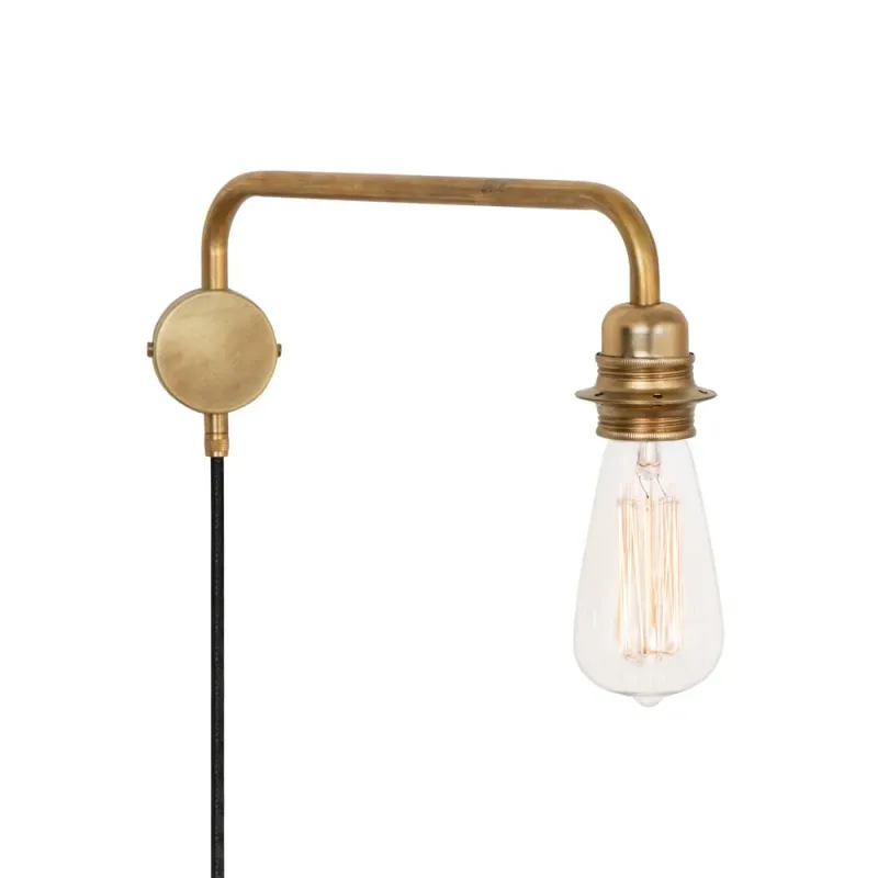 Alternativ bild 0 för Konsthantverk - Edison Vägglampa Down Rå Mässing