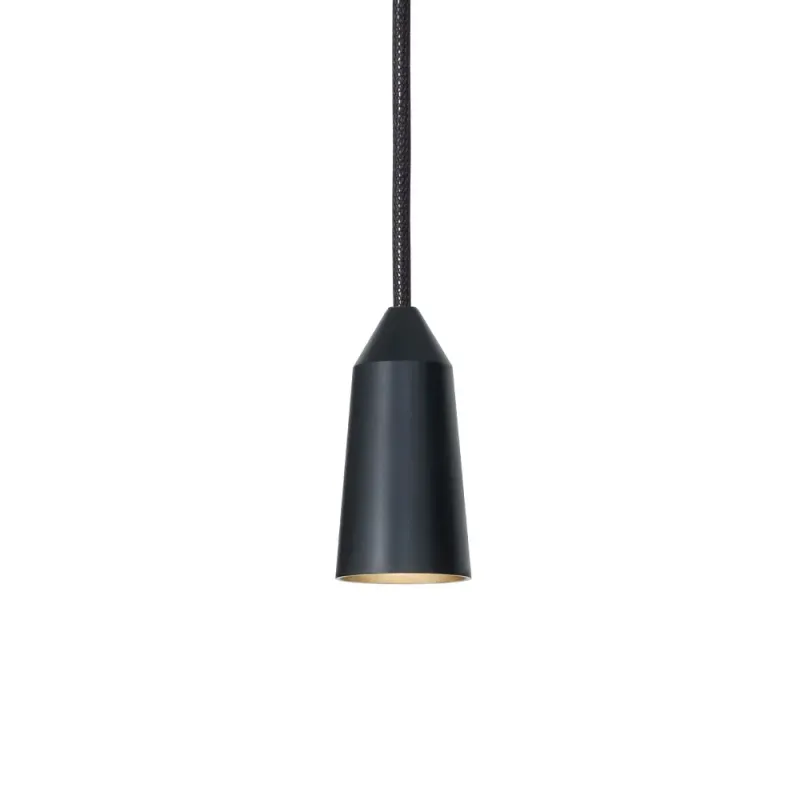Alternativ bild 0 för Konsthantverk - Massiv Double Conic Taklampa Black