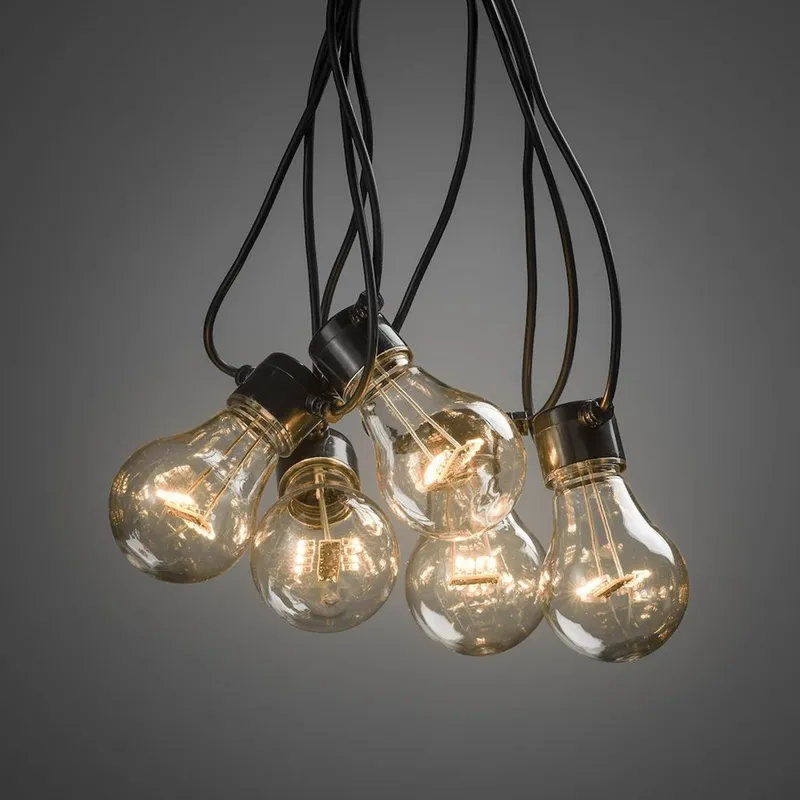 Bild 2 för Konstsmide Ljusslinga LED E27 10 LED amber 24V/IP44