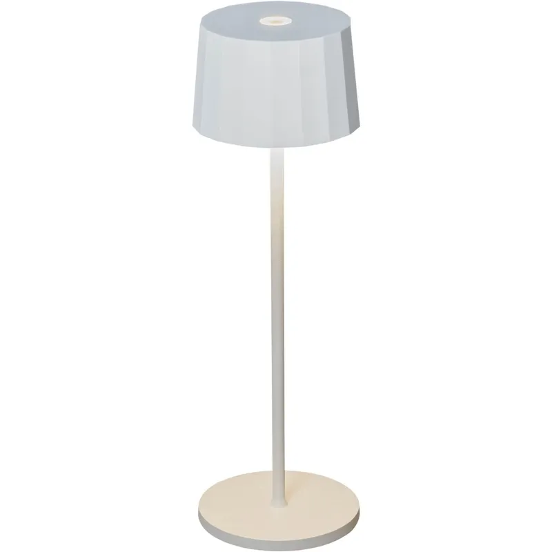 Bild 1 för Konstsmide Positano bordslampa vit USB