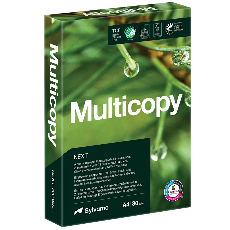 Alternativ bild 0 för Kopipapir A4 MultiCopy Zero 80g hvid - (500 ark)