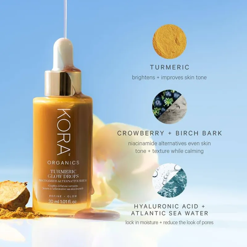 Bild 7 för Kora Organics Turmeric Glow Drops Niacinamide Alternative Serum 3