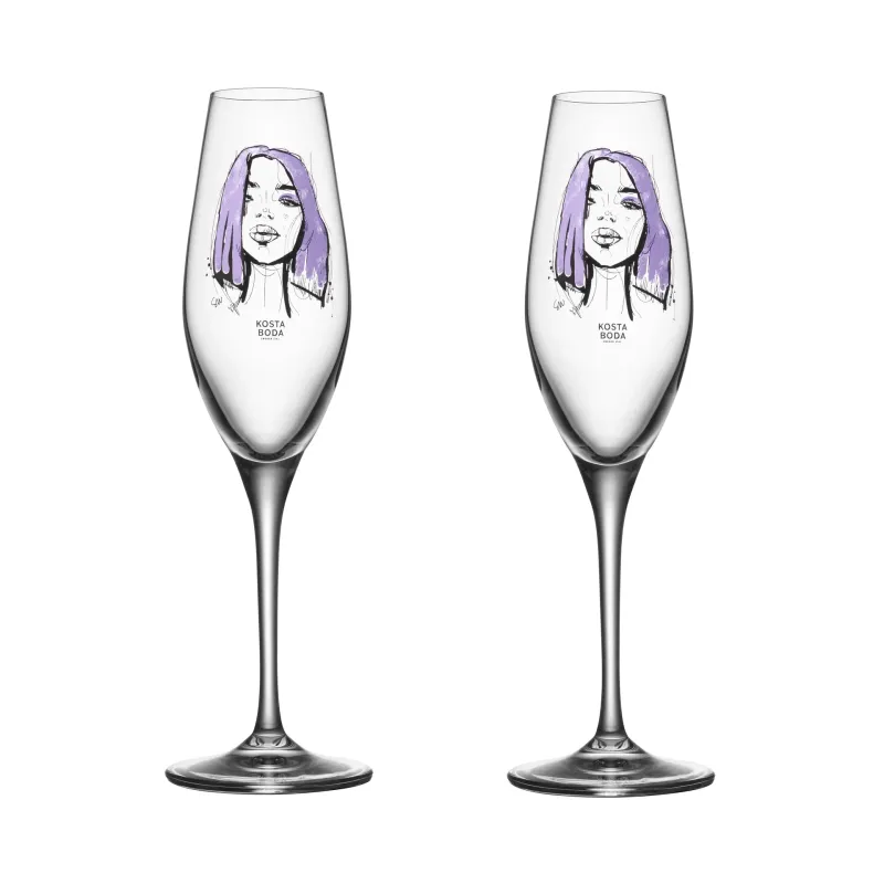 Alternativ bild 0 för Kosta Boda - All About You Champagneglas 2-pack Forever Mine