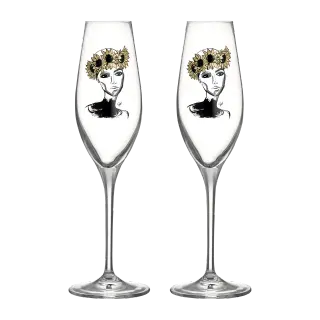 Produktfoto för Kosta Boda - All About You Champagneglas 24 cl 2-pack Let´s celebrate you
