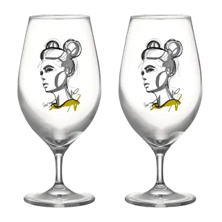 Produktfoto för Kosta Boda - All About You Ölglas 40 cl 2-pack Cheers to you