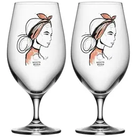 Produktfoto för Kosta Boda - All About You Ölglas 40 cl 2-pack Near You