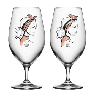 Produktfoto för Kosta Boda - All About You Ölglas 40 cl 2-pack Near You