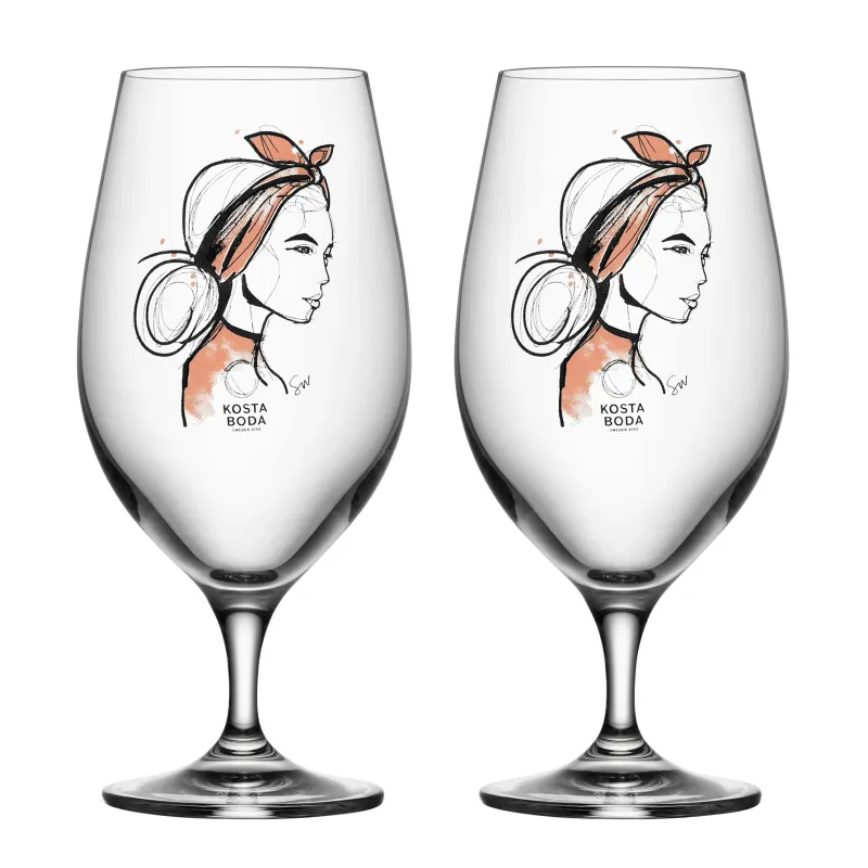 Alternativ bild 0 för Kosta Boda - All About You Ölglas 40 cl 2-pack Near You
