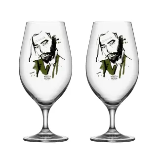 Produktfoto för Kosta Boda - All About You Ölglas 40 cl 2-pack Want Him