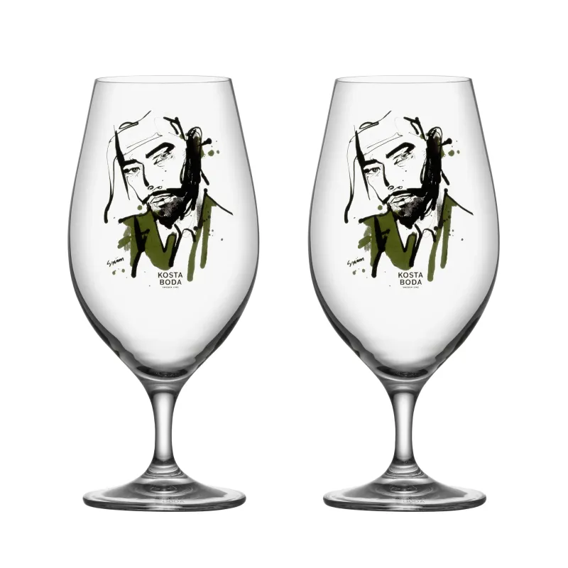 Alternativ bild 0 för Kosta Boda - All About You Ölglas 40 cl 2-pack Want Him