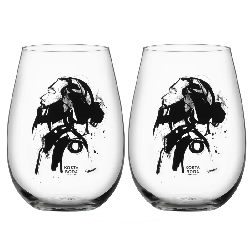 Alternativ bild 0 för Kosta Boda - All About You Tumbler 57 cl 2-pack Love Him