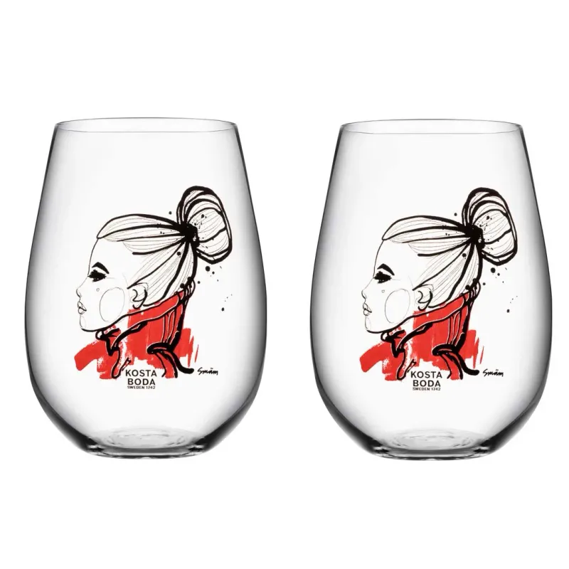 Alternativ bild 0 för Kosta Boda - All About You Tumbler 57 cl 2-pack Want You