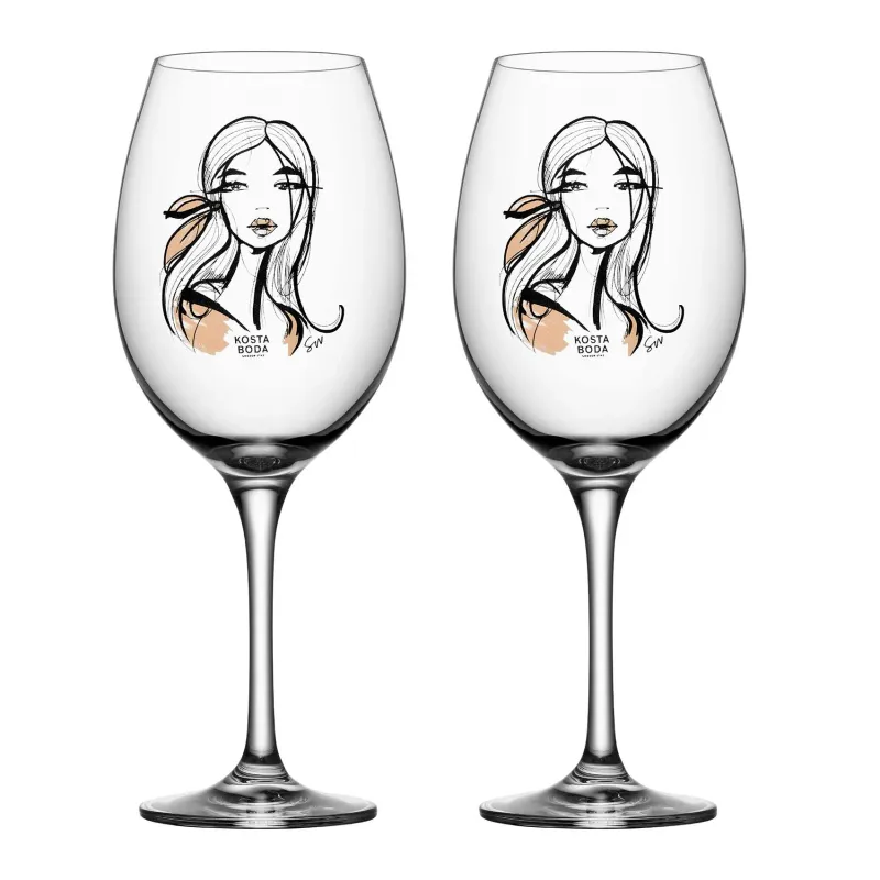Alternativ bild 0 för Kosta Boda - All About You Vinglas 52 cl 2-pack Wait For Her