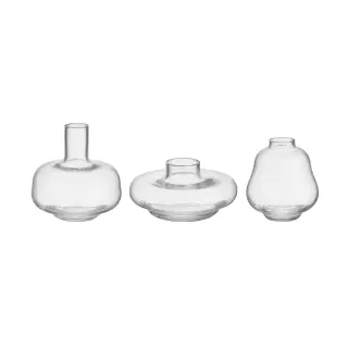 Produktfoto för Kosta Boda Kappa vas 3-pack, klar
