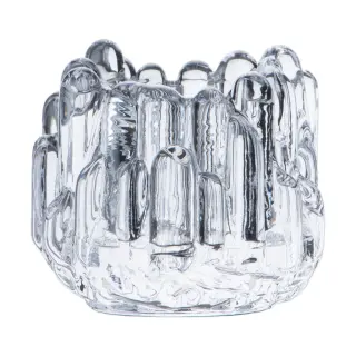 Produktfoto för Kosta Boda Polar ljuslykta klar 8,6 cm.