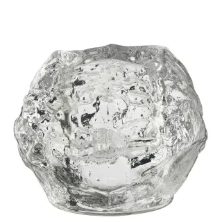 Produktfoto för Kosta Boda Snöboll Ljuslykta 90 mm