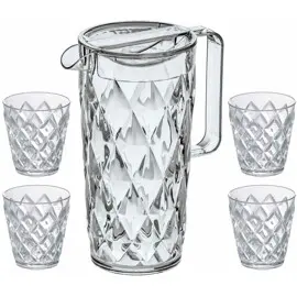 Produktfoto för Koziol - Crystal Karaff + Glas 4-pack Klar