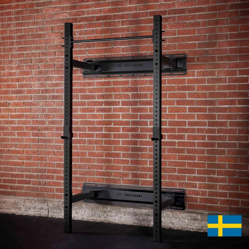 Alternativ bild 0 för Kraftmark Foldback Squat Stand 2.0 Svart, Skivstångsställning