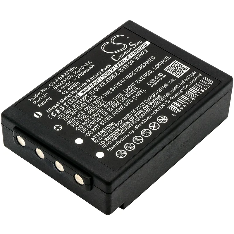 Alternativ bild 0 för Kran-fjärrkontrollsbatteri till HBC BA225000, Radiomatic Eco m.fl. 2000mAh, 6.0V