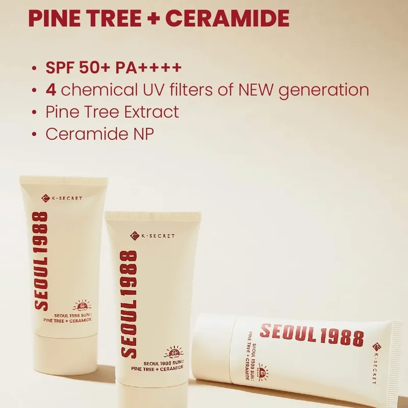 Bild 3 för KSECRET SEOUL 1988 Sun: Pine Tree + Ceramide SPF 50+ PA++++ 50 ml