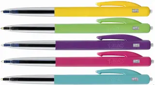 Produktfoto för Kuglepen BIC M10 Original Medium Fantasy Colors - med klickamekanisme - (50 st.)