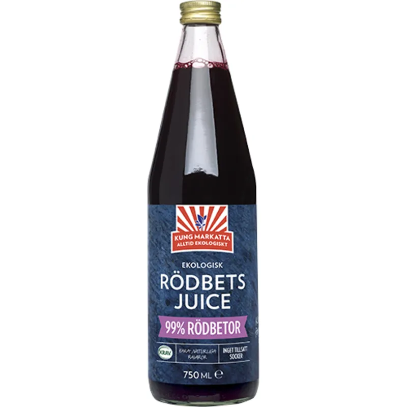 Bild 1 för Kung Markatta Rödbetsjuice KRAV 750 ml