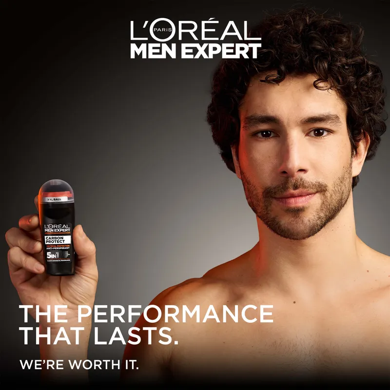 Bild 2 för L'Oréal Men Expert L'Oréal Paris Men Expert Carbon Protect Total Protection 48H Anti-Perspirant Deodorant Roll-On 100 ml