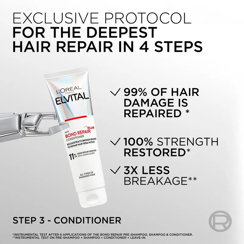 Bild 5 för L'Oréal Paris Elvital Bond Repair Conditioner 150 ml