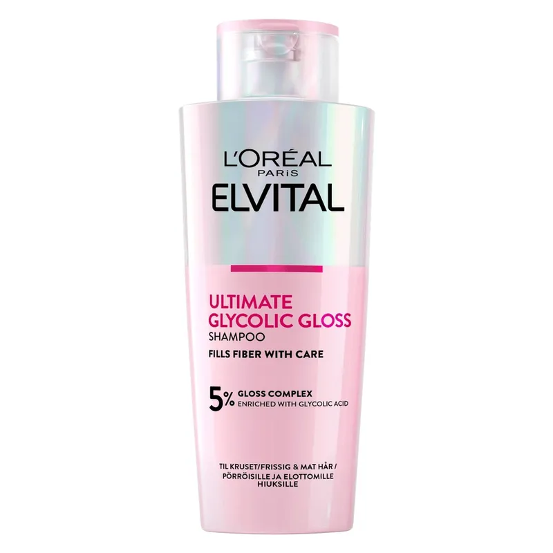 Bild 1 för L'Oréal Paris Elvital Glycolic Gloss Schampo 200 ml