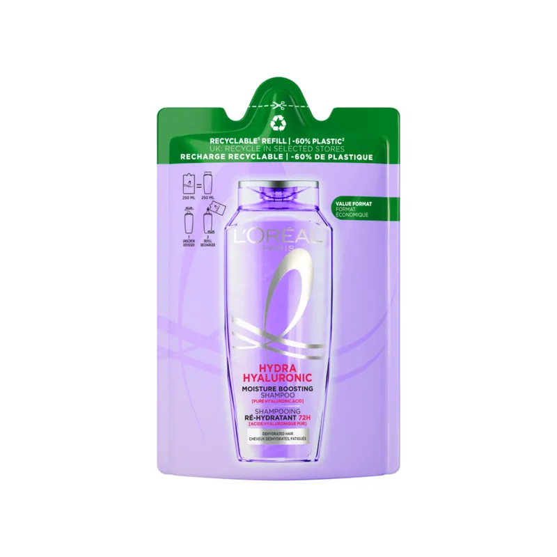 Bild 2 för L'Oréal Paris Elvital Hyaluron Plump Shampoo Refill 250 ml