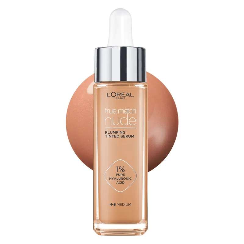 Bild 3 för L'Oréal Paris L'Oreal Paris True Match Nude Plumping Tinted Serum 4-5 Medium