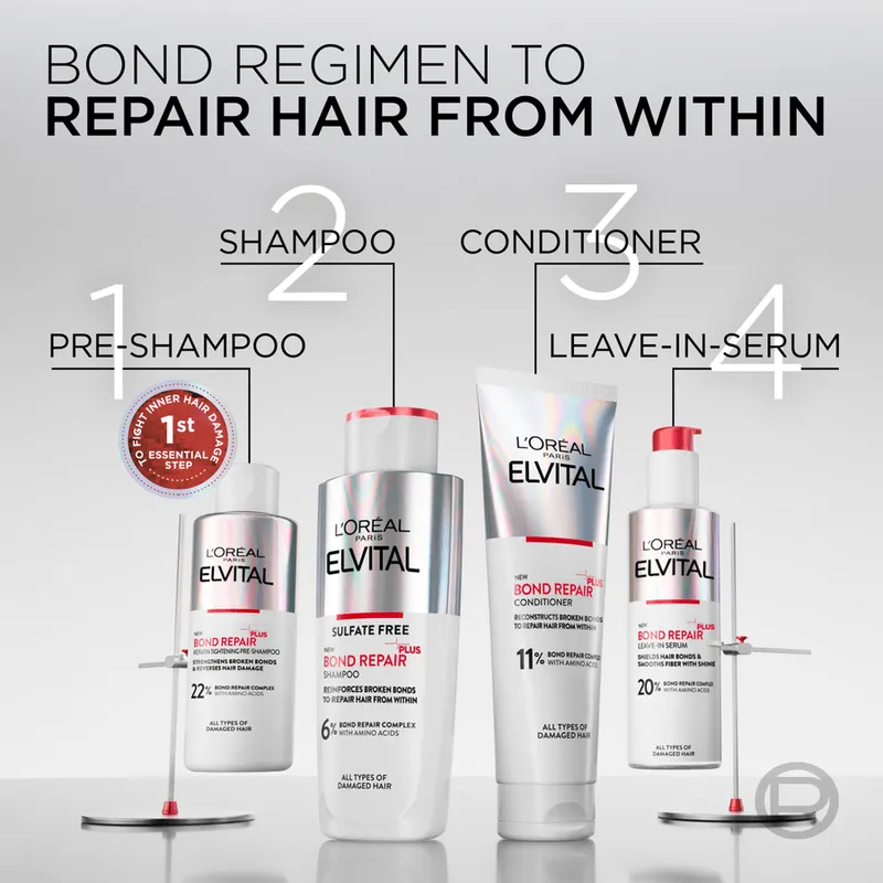 Bild 8 för L'Oréal Paris L´Oréal Paris Elvital Bond Repair Pre-Shampoo 200 ml