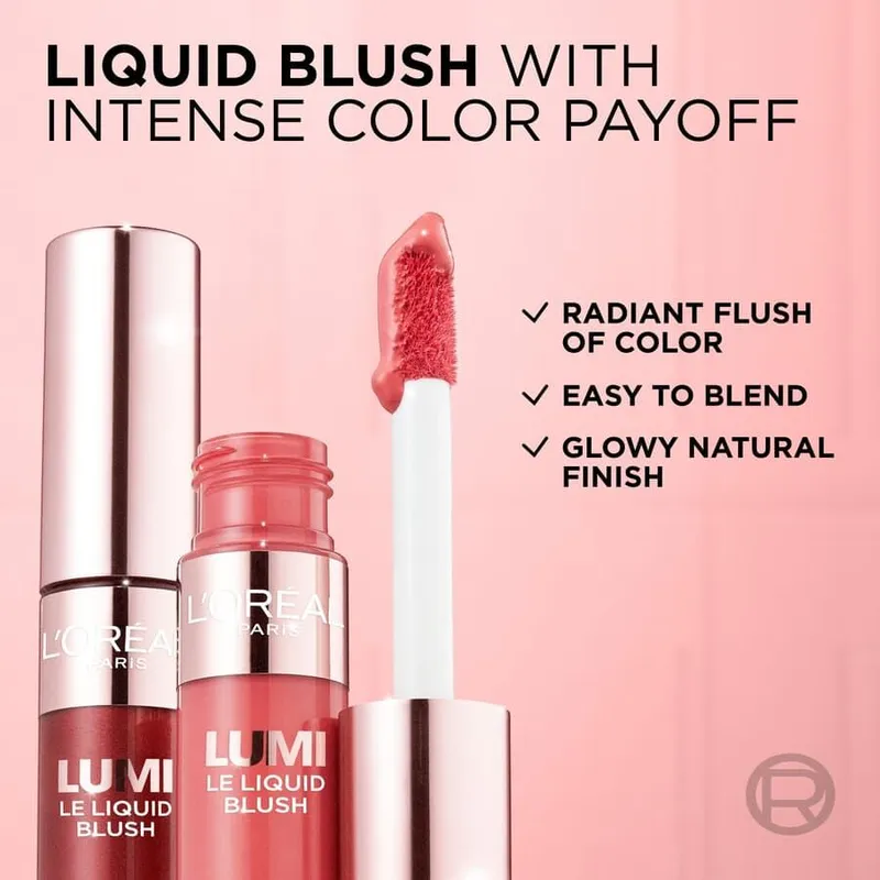Bild 3 för L'Oréal Paris Lumi Le Liquid Blush 627 Glowy Warm Peach 5 ml