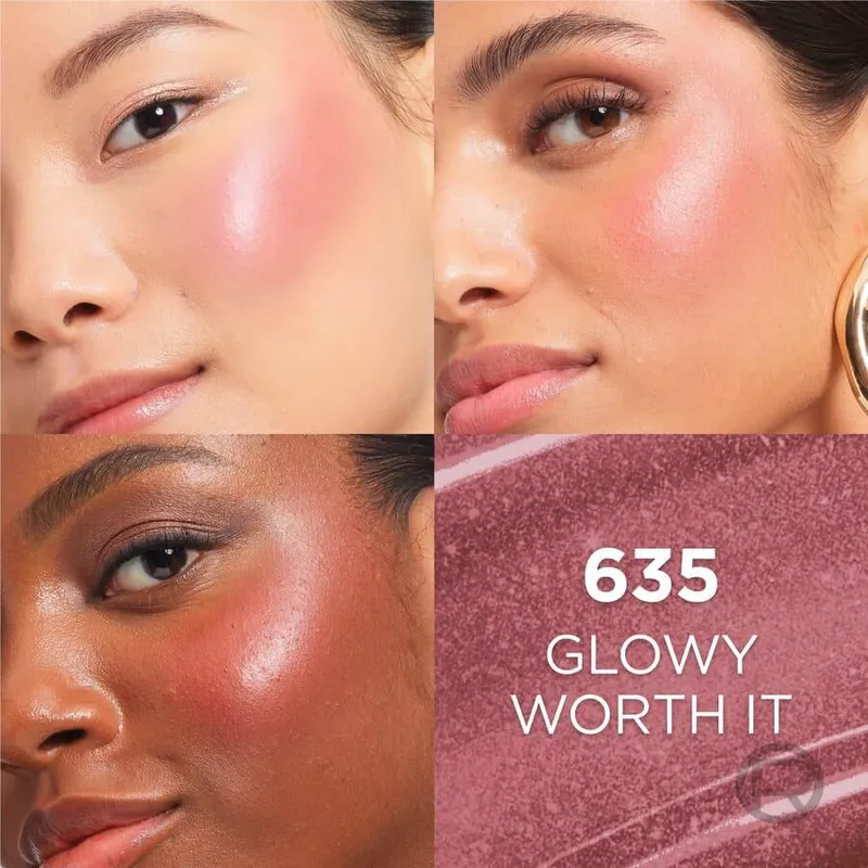 Bild 7 för L'Oréal Paris Lumi Le Liquid Blush 635 Glowy Worth It Medium 5 ml