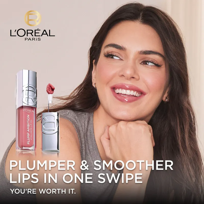 Bild 10 för L'Oréal Paris Plump Ambition Hyaluron Lip Oil 641 Latte Glace - 5 ml