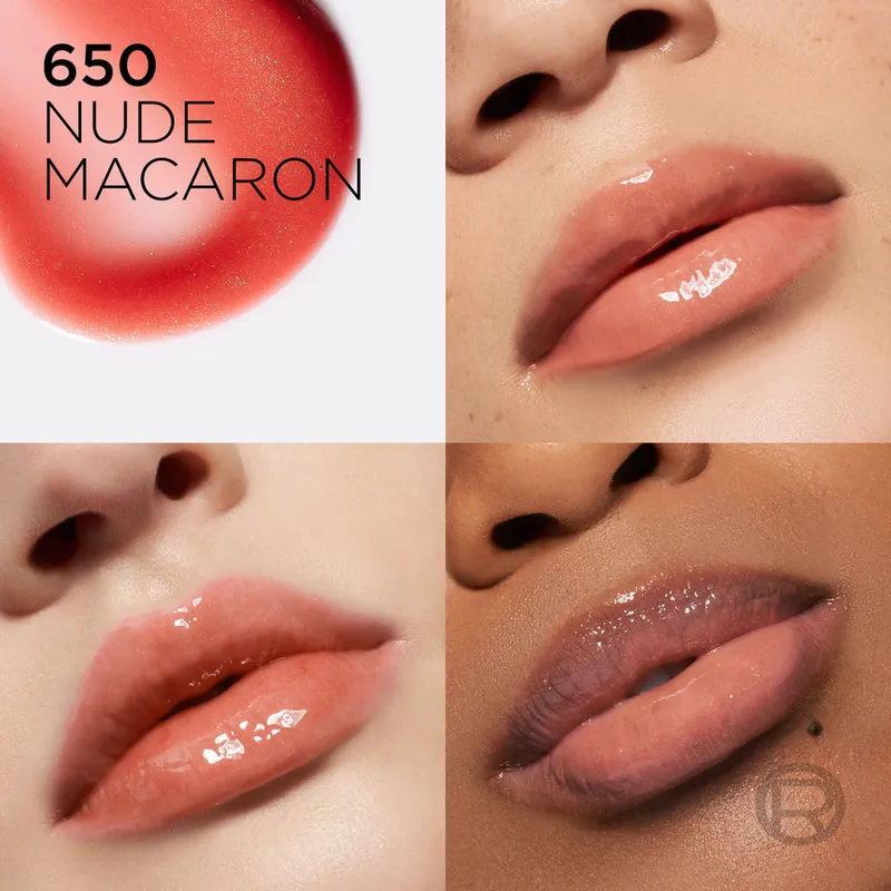 Bild 5 för L'Oréal Paris Plump Ambition Hyaluron Lip Oil 650 Nude Macaron - 5 ml