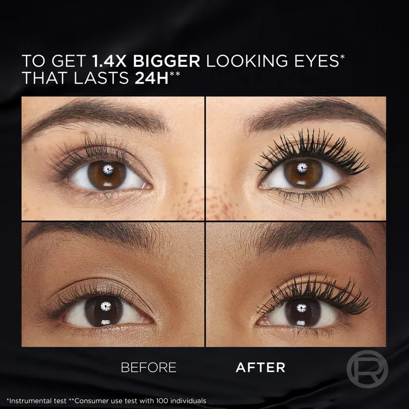 Bild 4 för L'Oréal Paris Volume Million Lashes Panorama All Night Mascara Extra Black - 9,9 ml