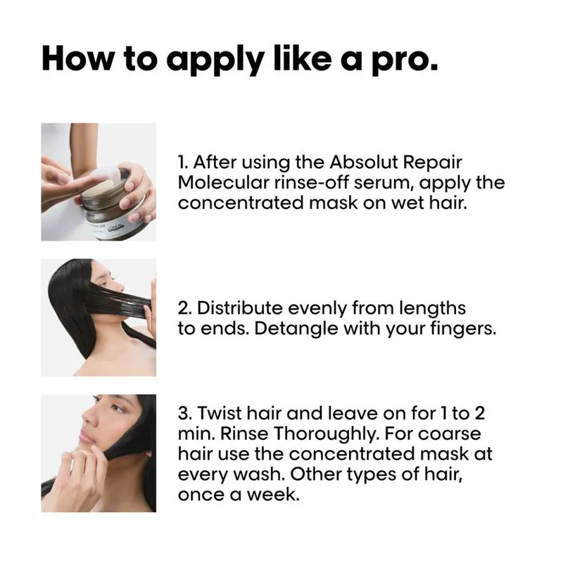 Bild 4 för L'Oréal Professionnel Absolut Repair Molecular Absolut Repair Molecula