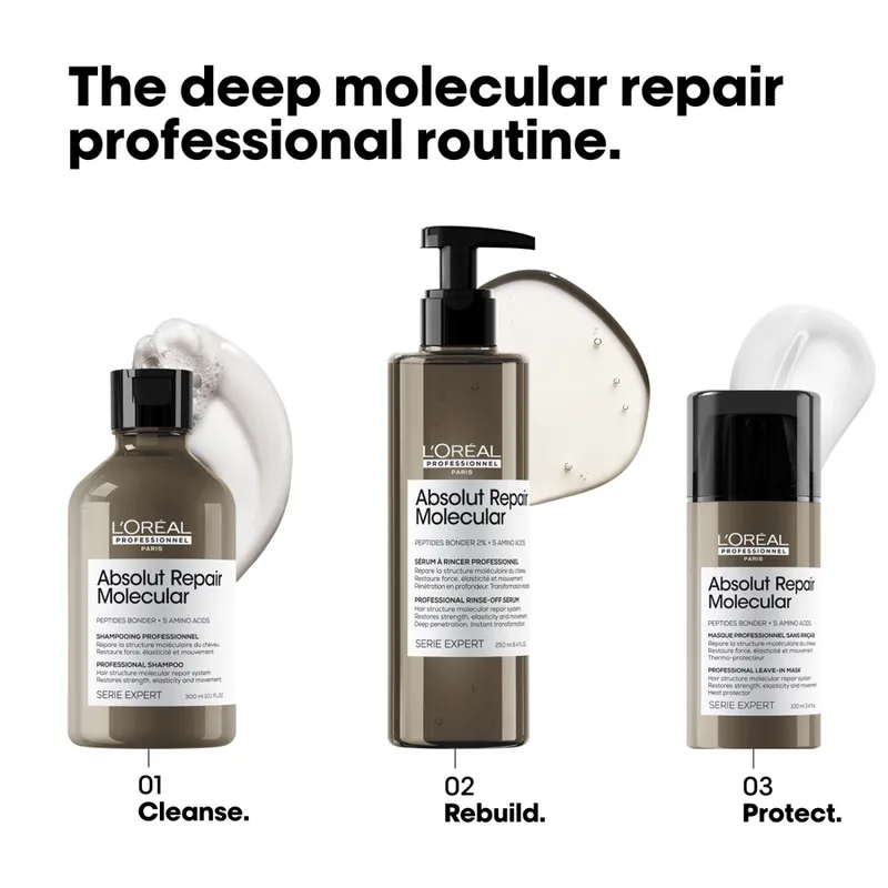 Bild 6 för L'Oréal Professionnel Absolut Repair Molecular  Shampoo 300 ml