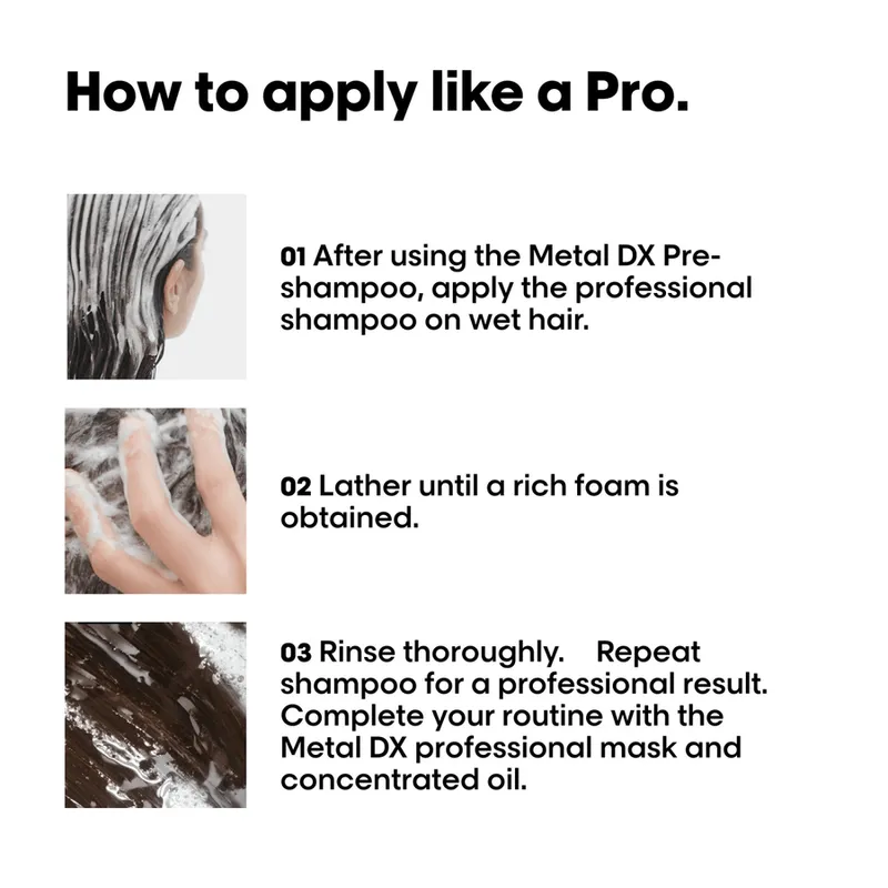 Bild 5 för L'Oréal Professionnel Série Expert Metal DX Shampoo 500ml