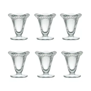 Produktfoto för La Rochére Cadette Glass Ice Cream cup Set 6pcs