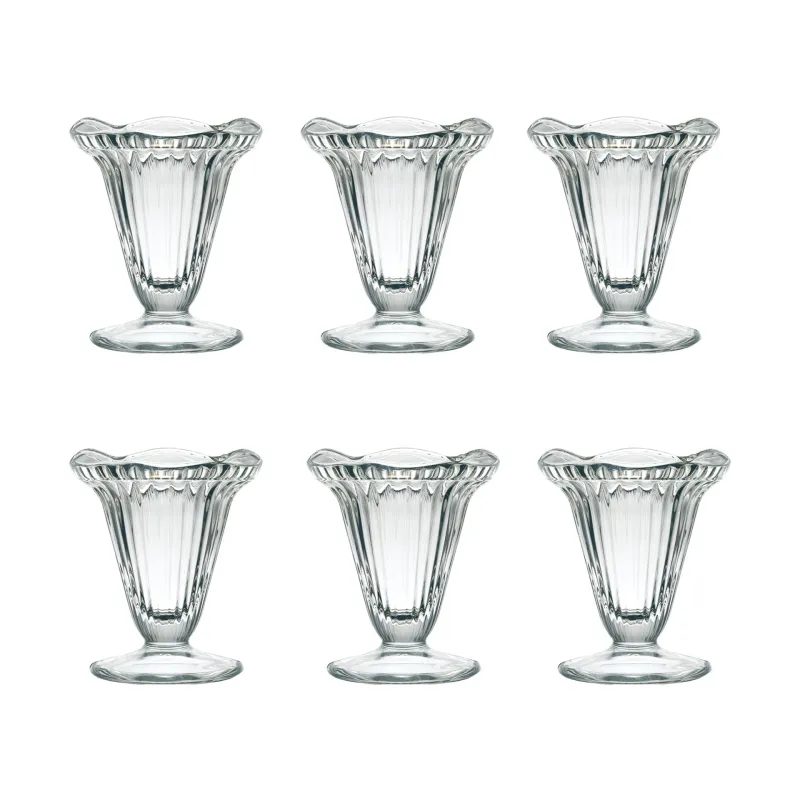 Alternativ bild 0 för La Rochére Cadette Glass Ice Cream cup Set 6pcs