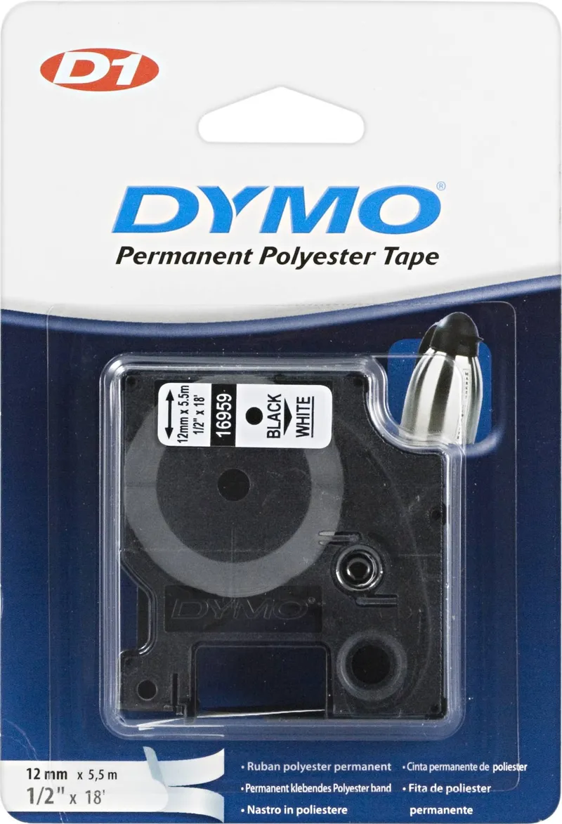 Bild 2 för Labeltape DYMO® D1 sort på hvid 12mm x 5,5m
