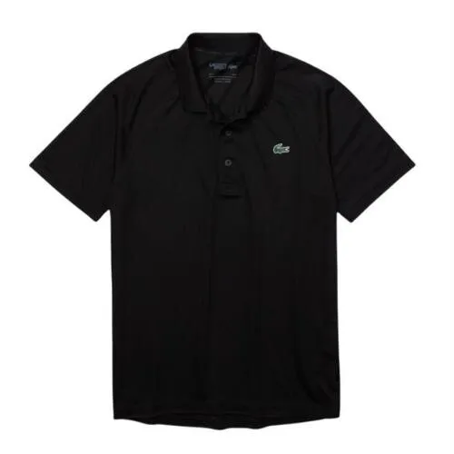 Alternativ bild 0 för Lacoste Sport Short Sleeved Ribbed Polo Black