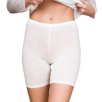 Alternativ bild 0 för Lady Avenue Silk Jersey Short Tights Benvit silke Medium Dam
